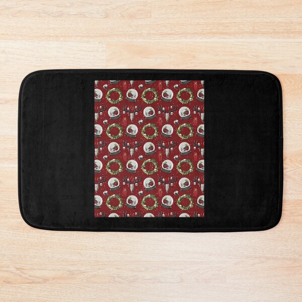 Item preview, Creepmas Skull Pattern Spooky Christmas Surface Design designed and sold by mnorseck38.