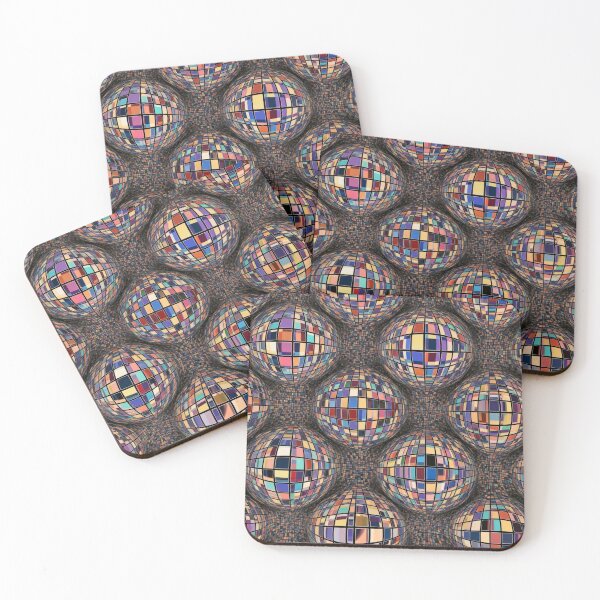Item preview, Mosaic Disco Orbs Pattern designed and sold by Kaleidoscope Print.