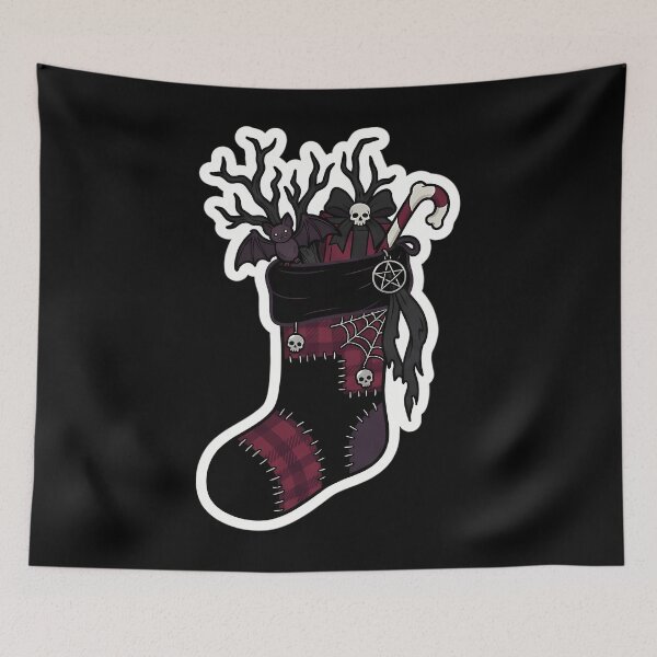 Item preview, Gothmas Creepy Holiday Stocking Candy Cane Bones designed and sold by mnorseck38.