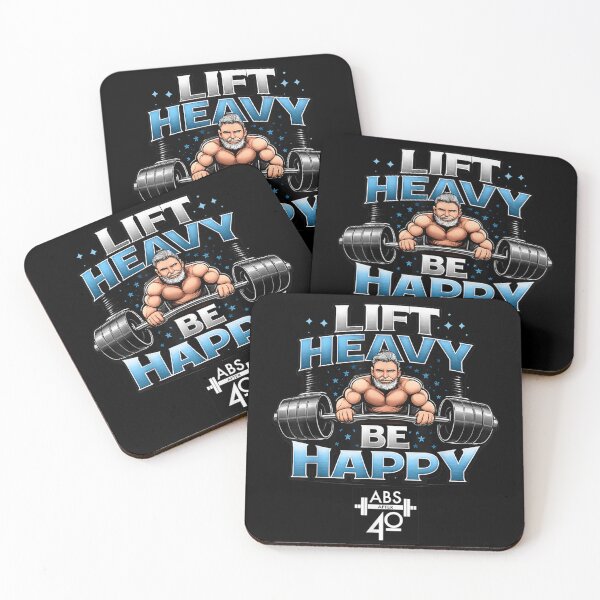 Item preview, Lift Heavy Be Happy Gym Motivation Fitness Illustration designed and sold by MassonCalepon.