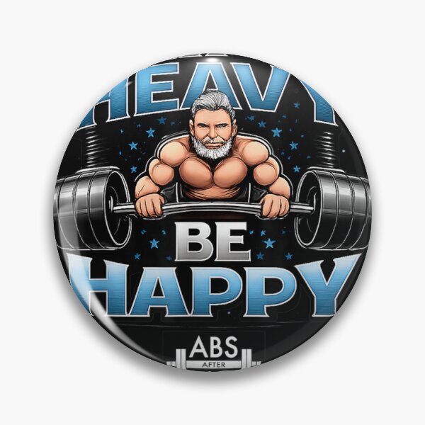 Item preview, Lift Heavy Be Happy Gym Motivation Fitness Illustration designed and sold by MassonCalepon.