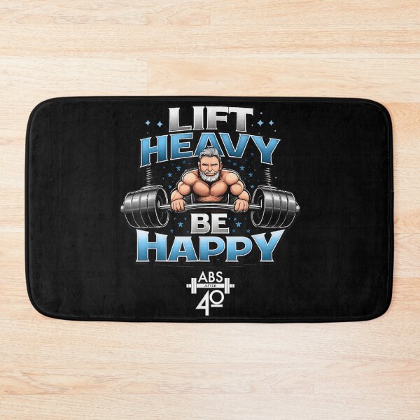 Item preview, Lift Heavy Be Happy Gym Motivation Fitness Illustration designed and sold by MassonCalepon.