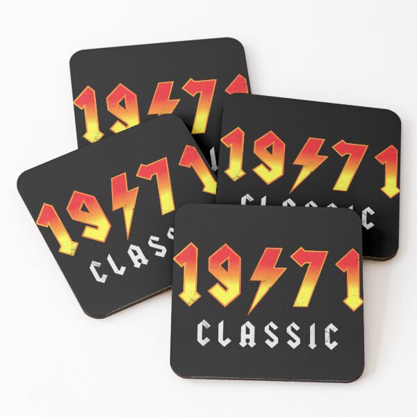 Item preview, 1971 Classic Rock Style Vintage Number Typography Design designed and sold by MassonCalepon.