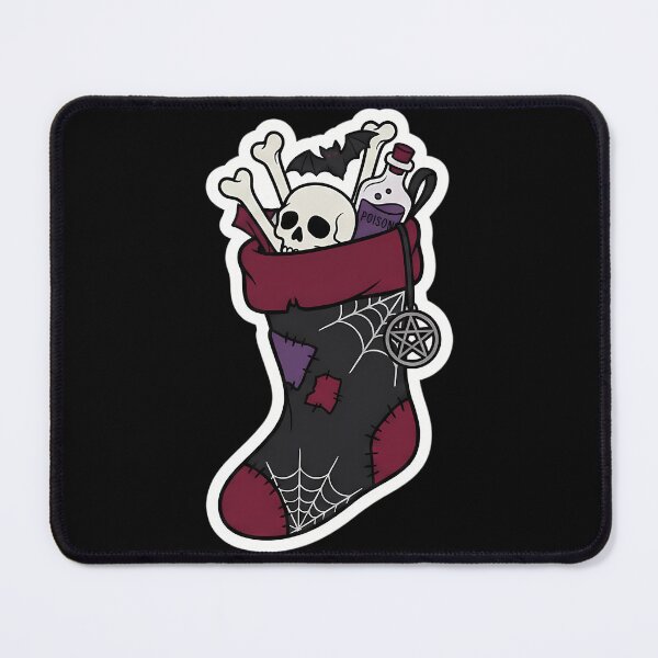 Item preview, Gothmas Creepy Christmas Stocking Bones and Skull designed and sold by mnorseck38.
