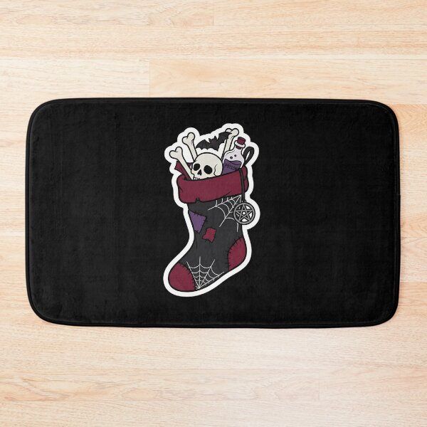 Item preview, Gothmas Creepy Christmas Stocking Bones and Skull designed and sold by mnorseck38.