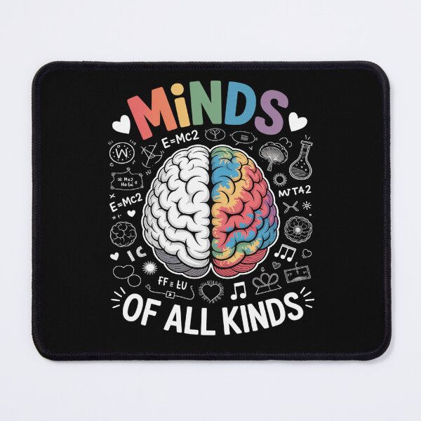 Item preview, Minds of All Kinds Neurodiversity Autism Awareness ADHD ASD designed and sold by catsdothingz.