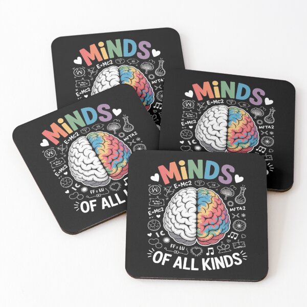 Item preview, Minds of All Kinds Neurodiversity Autism Awareness ADHD ASD designed and sold by catsdothingz.