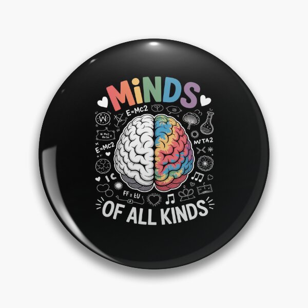 Item preview, Minds of All Kinds Neurodiversity Autism Awareness ADHD ASD designed and sold by catsdothingz.