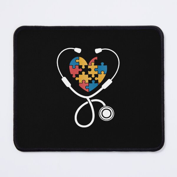 Item preview, Nurse Autism Puzzle Stethoscope Heart designed and sold by catsdothingz.