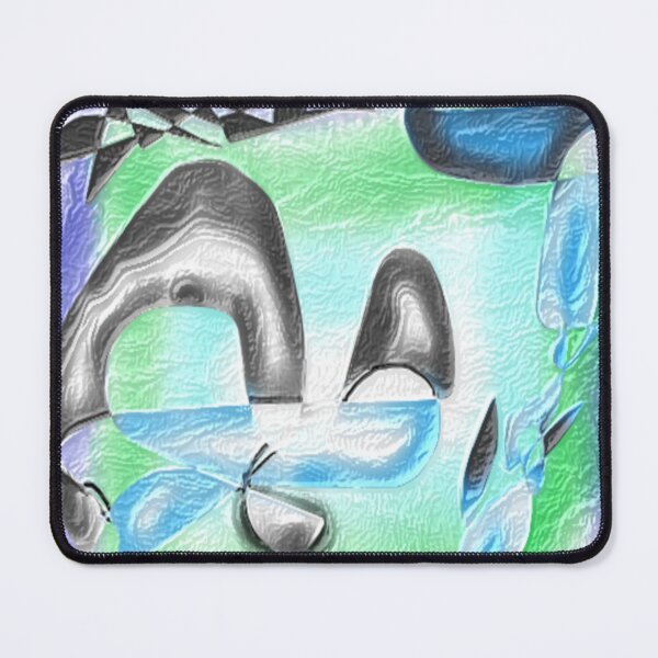 Item preview, tri color embossed leather colorful abstract design designed and sold by SmashingDeals.