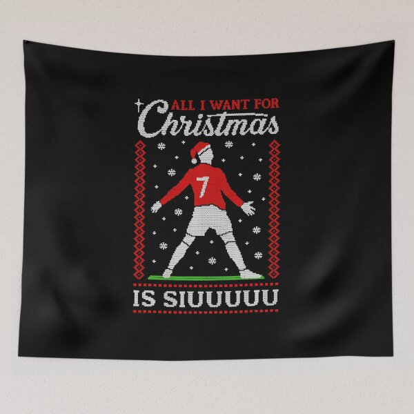 Item preview, All I Want For Christmas Is Siuu Funny Christmas Festive Knitted  designed and sold by salleynhoose.