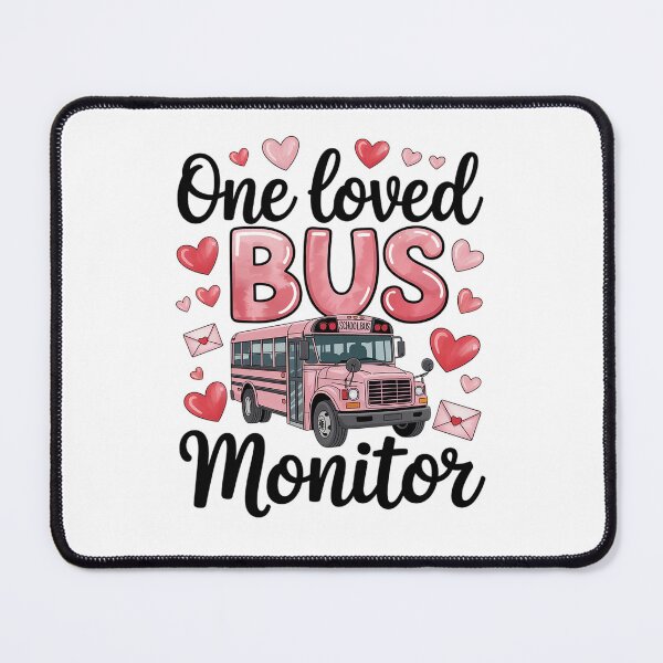 Item preview, One Loved Bus Monitor School Bus Valentines Day Kid Gifts designed and sold by catsdothingz.