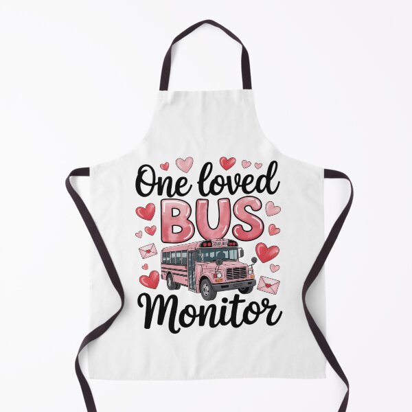 Item preview, One Loved Bus Monitor School Bus Valentines Day Kid Gifts designed and sold by catsdothingz.
