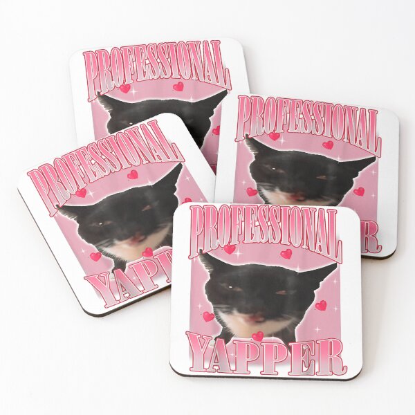Item preview, Professional Yapper Funny Cat Valentine Humor Illustration designed and sold by DunciOcukino.