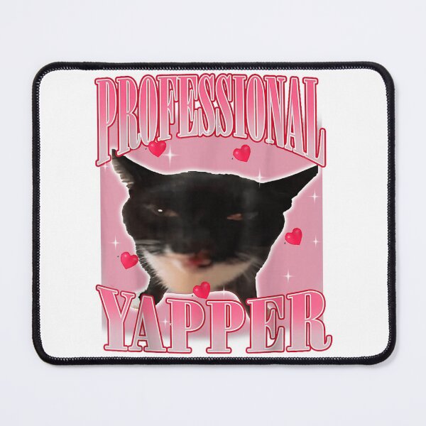 Item preview, Professional Yapper Funny Cat Valentine Humor Illustration designed and sold by DunciOcukino.