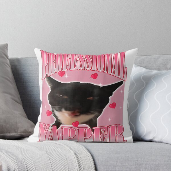 Item preview, Professional Yapper Funny Cat Valentine Humor Illustration designed and sold by DunciOcukino.