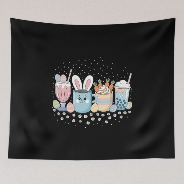 Item preview, Coffee Lover Cups Latte Iced Cream Easter Day designed and sold by FaithAbbott.