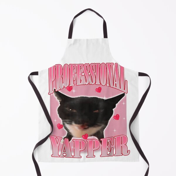 Item preview, Professional Yapper Funny Cat Valentine Humor Illustration designed and sold by DunciOcukino.