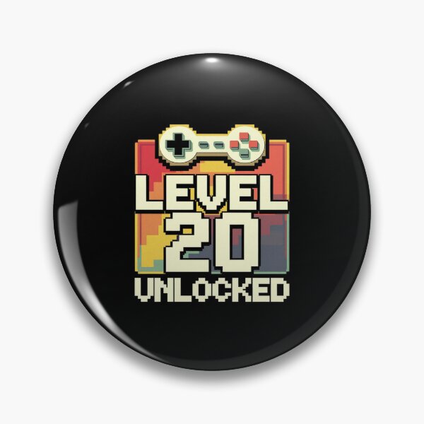 Item preview, 20th Birthday For Men Level 20 Unlocked Gamer 20 Year Old 1 designed and sold by MythWoot.