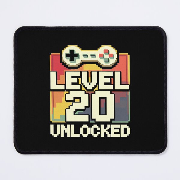Item preview, 20th Birthday For Men Level 20 Unlocked Gamer 20 Year Old 1 designed and sold by MythWoot.
