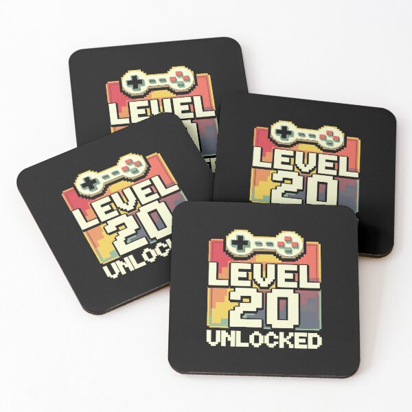 Item preview, 20th Birthday For Men Level 20 Unlocked Gamer 20 Year Old 1 designed and sold by MythWoot.