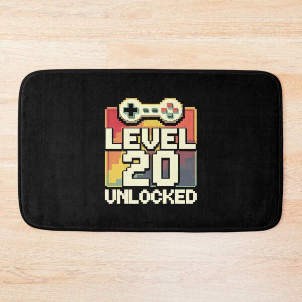 Item preview, 20th Birthday For Men Level 20 Unlocked Gamer 20 Year Old 1 designed and sold by MythWoot.