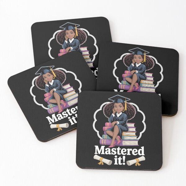 Item preview, Mastered it black girl masters degree graduation black queen designed and sold by AsteriskDatBArt.