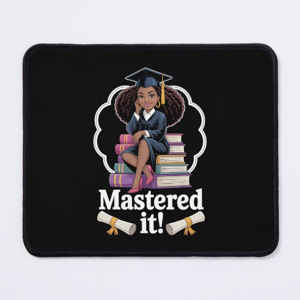 Item preview, Mastered it black girl masters degree graduation black queen designed and sold by AsteriskDatBArt.