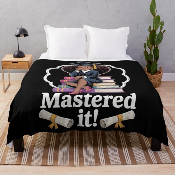 Item preview, Mastered it black girl masters degree graduation black queen designed and sold by AsteriskDatBArt.