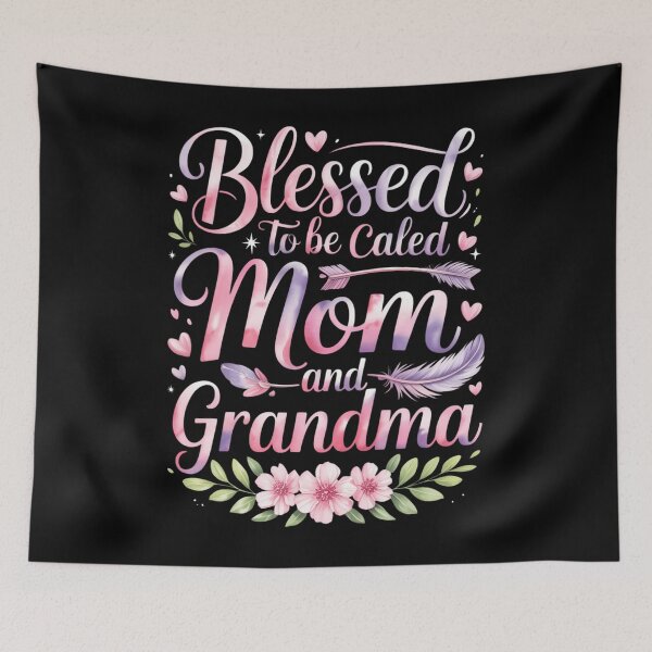 Item preview, Mother's Day Blessed To Be Called Mom And Grandma Flowers designed and sold by AsteriskDatBArt.