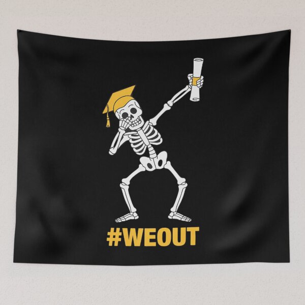 Item preview, Dabbing Skeleton Graduation Graduate #WeOut designed and sold by AsteriskDatBArt.