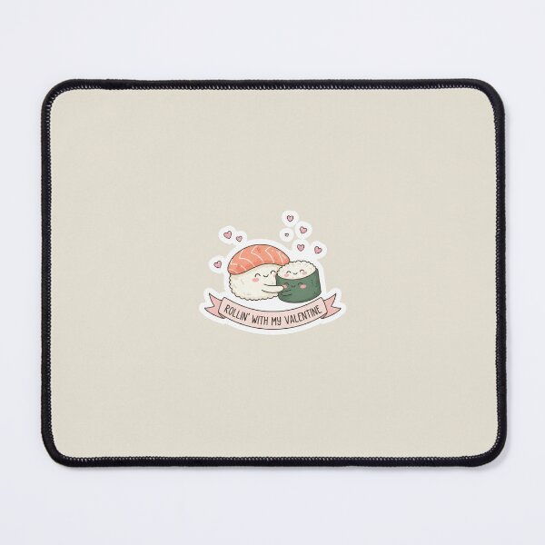 Item preview, Cute Sushi Valentine Sticker - Kawaii Sushi Couple Pun designed and sold by Akira Design Store.
