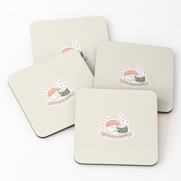 Item preview, Cute Sushi Valentine Sticker - Kawaii Sushi Couple Pun designed and sold by Akira Design Store.