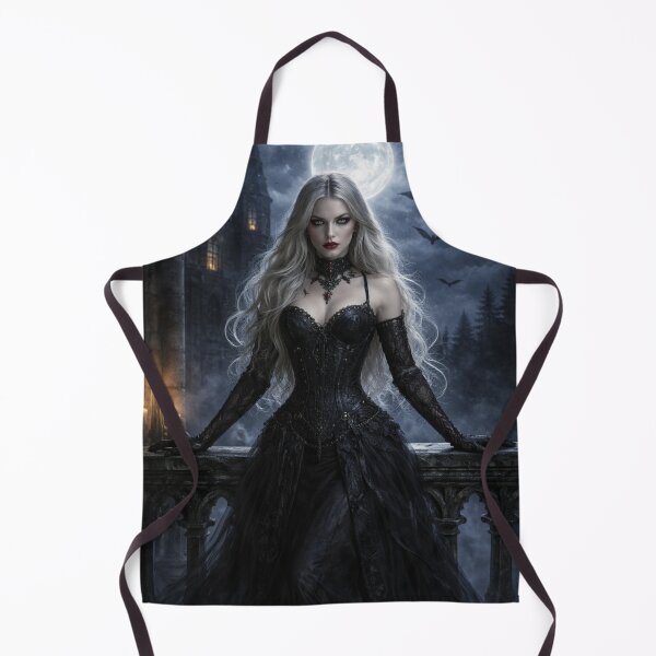 Item preview, Moonlit Gothic Vampire Queen on the Castle Balcony designed and sold by photoparadise22.