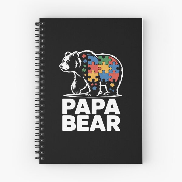 Item preview, Papa Bear Autism Awareness Autism Matching Family Dad designed and sold by catsdothingz.