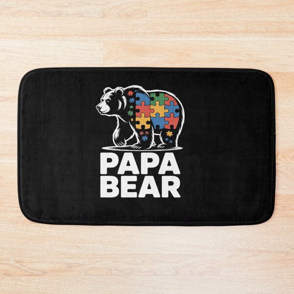 Item preview, Papa Bear Autism Awareness Autism Matching Family Dad designed and sold by catsdothingz.