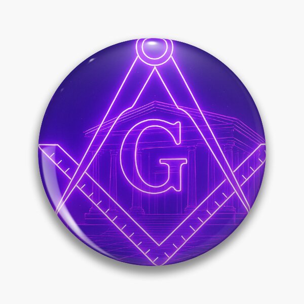 Item preview, Electric Purple Freemasonry Outrun Grid Design designed and sold by A E S T H E T A T A G.