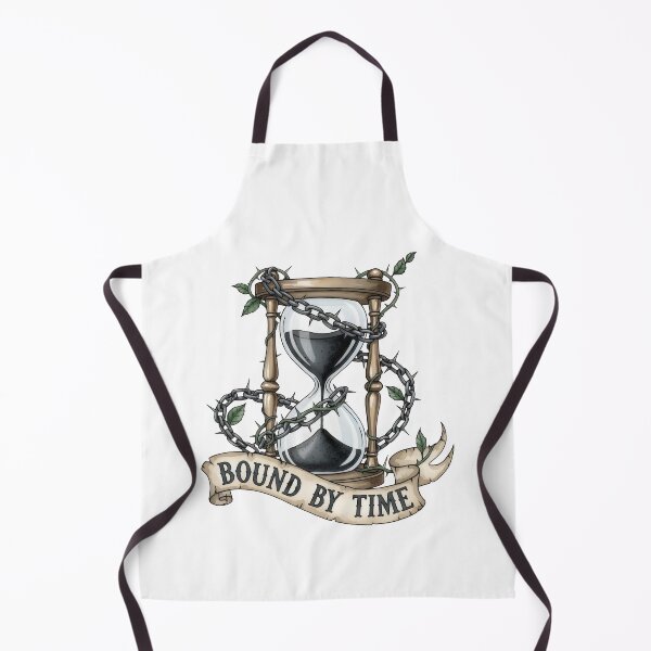 Item preview, Chained Hourglass Art – Bound by Time, Gothic Tattoo Flash Memento Mori designed and sold by Luminari Creations.
