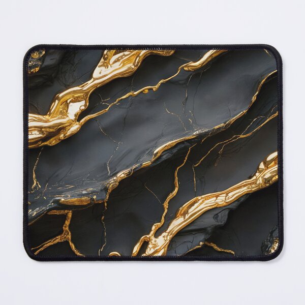 Item preview, Black & Gold Marble Texture – Luxury Abstract Molten Gold Veins Background designed and sold by Tamas Das.