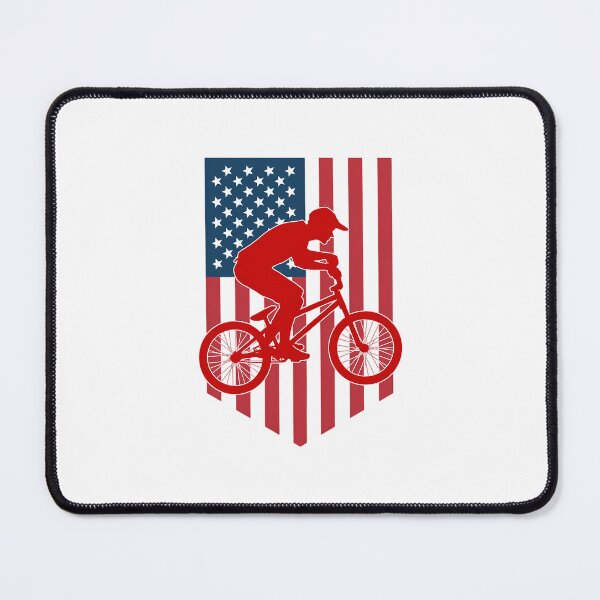 Item preview, Patriotic BMX Cyclist BMX Fan Wheelie Bike designed and sold by EllenJast.