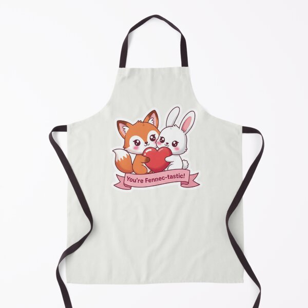 Item preview, You’re Fennec-tastic! Cute Kawaii Fox and Bunny Valentine Hug designed and sold by arup7980.
