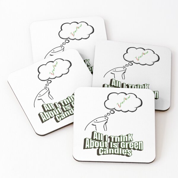Item preview, All I Think About Is Green Candles – Trading Mindset Meme Design designed and sold by HOLYPROFITS.