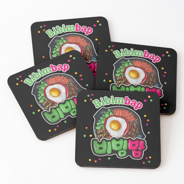 Item preview, Colorful Korean Bibimbap – Kawaii Rice Bowl Illustration for Foodies designed and sold by lazypencil.art.