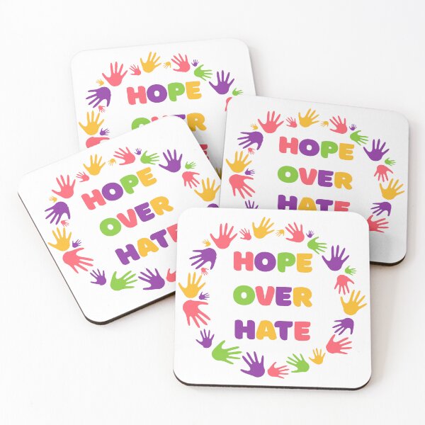 Item preview, Hope Over Hate Unity Inclusion Activism Graphic designed and sold by FreedomAndLove.
