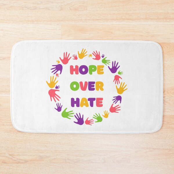 Item preview, Hope Over Hate Unity Inclusion Activism Graphic designed and sold by FreedomAndLove.