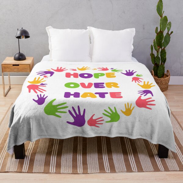 Item preview, Hope Over Hate Unity Inclusion Activism Graphic designed and sold by FreedomAndLove.