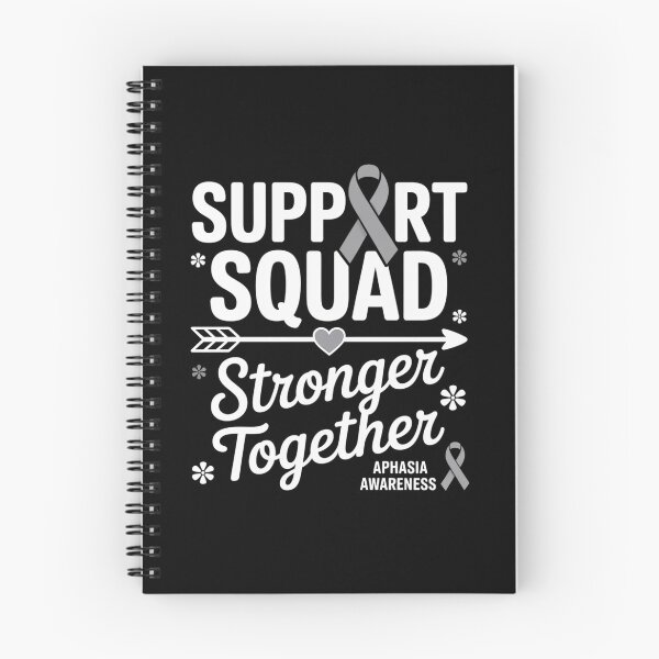 Item preview, Groovy Support Squad Gray Ribbon Aphasia Awareness designed and sold by KonopikaaArt.