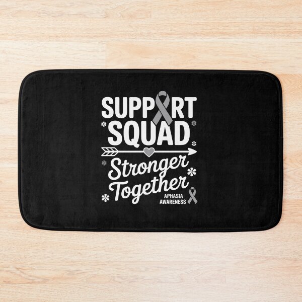 Item preview, Groovy Support Squad Gray Ribbon Aphasia Awareness designed and sold by KonopikaaArt.