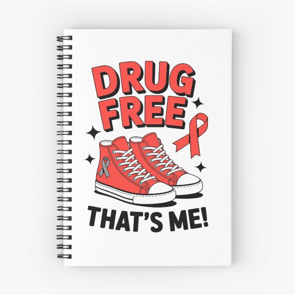 Item preview, Groovy Dru.g Free Red Ribbon Week That's Me Awareness Chucks designed and sold by KonopikaaArt.