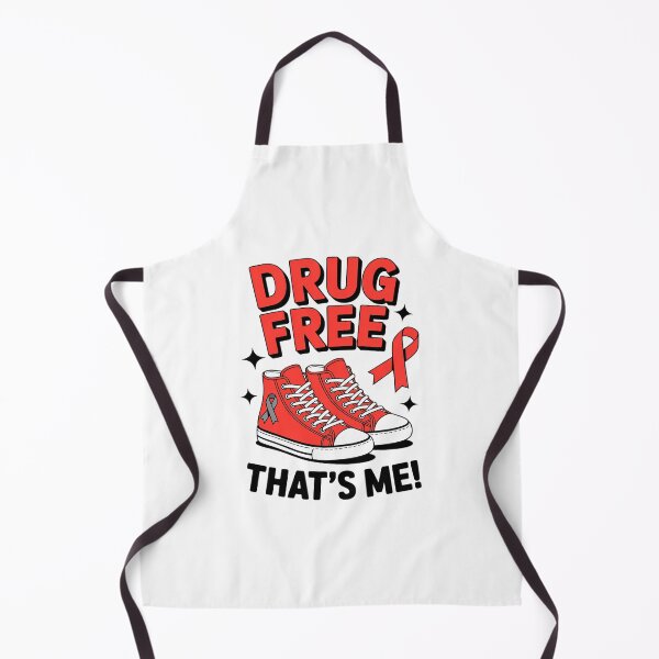 Item preview, Groovy Dru.g Free Red Ribbon Week That's Me Awareness Chucks designed and sold by KonopikaaArt.